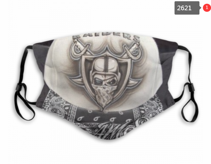 NFL Oakland Raiders #37 Dust mask with filter->nfl dust mask->Sports Accessory